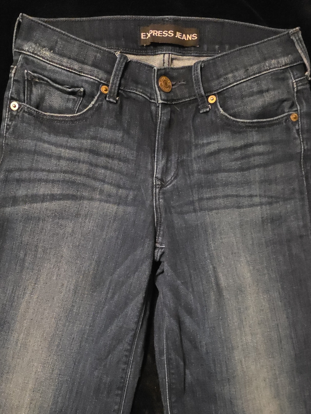 Express Wide Leg Low Rise Jeans 0R